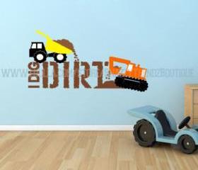 I Dig Dirt Vinyl Decal